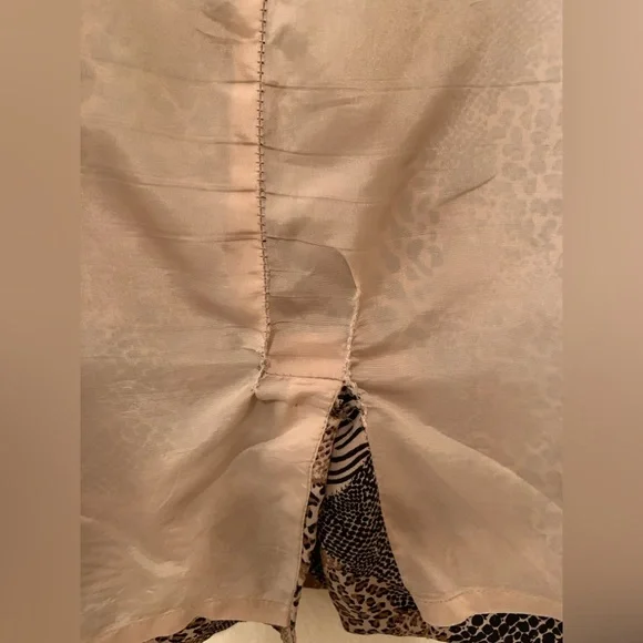 Silk Animal Print Business Casual Dress - Picture 11 of 15